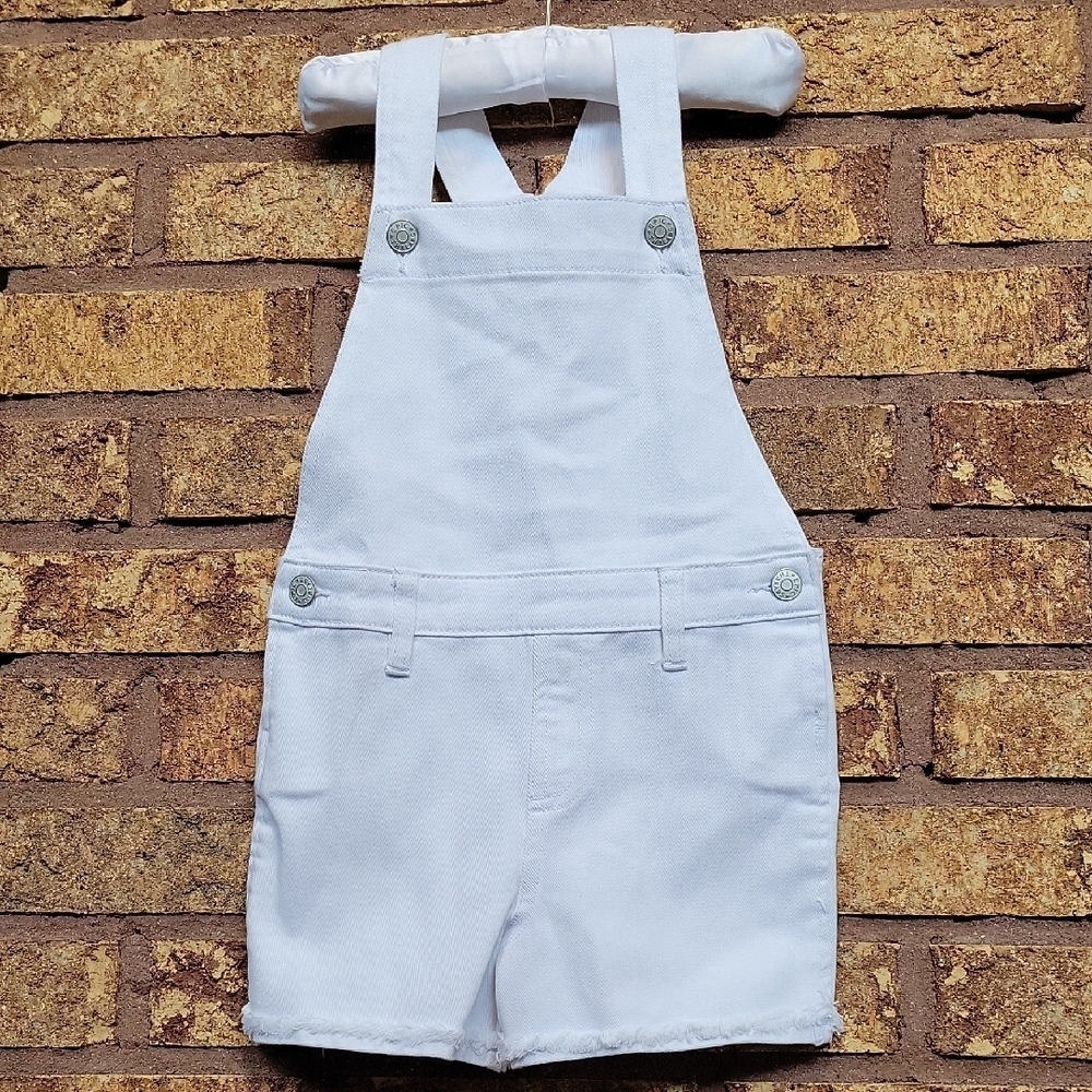 Epic Threads White Denim Overall Shorts Size 5 Cotton Stretch New With Tags